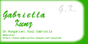 gabriella kunz business card